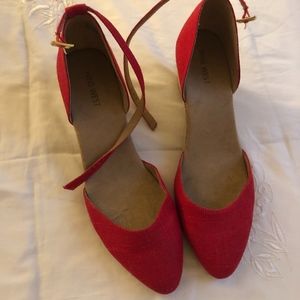 Red Wedges Size 12 Nine West